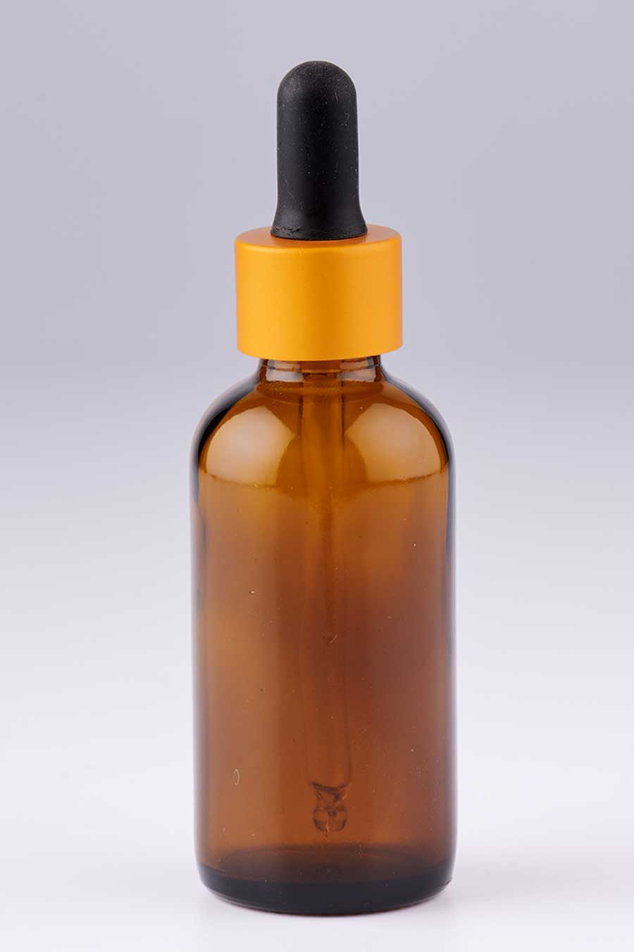 50 ml 20410 amber glass bottle with alluminium sleeve 22