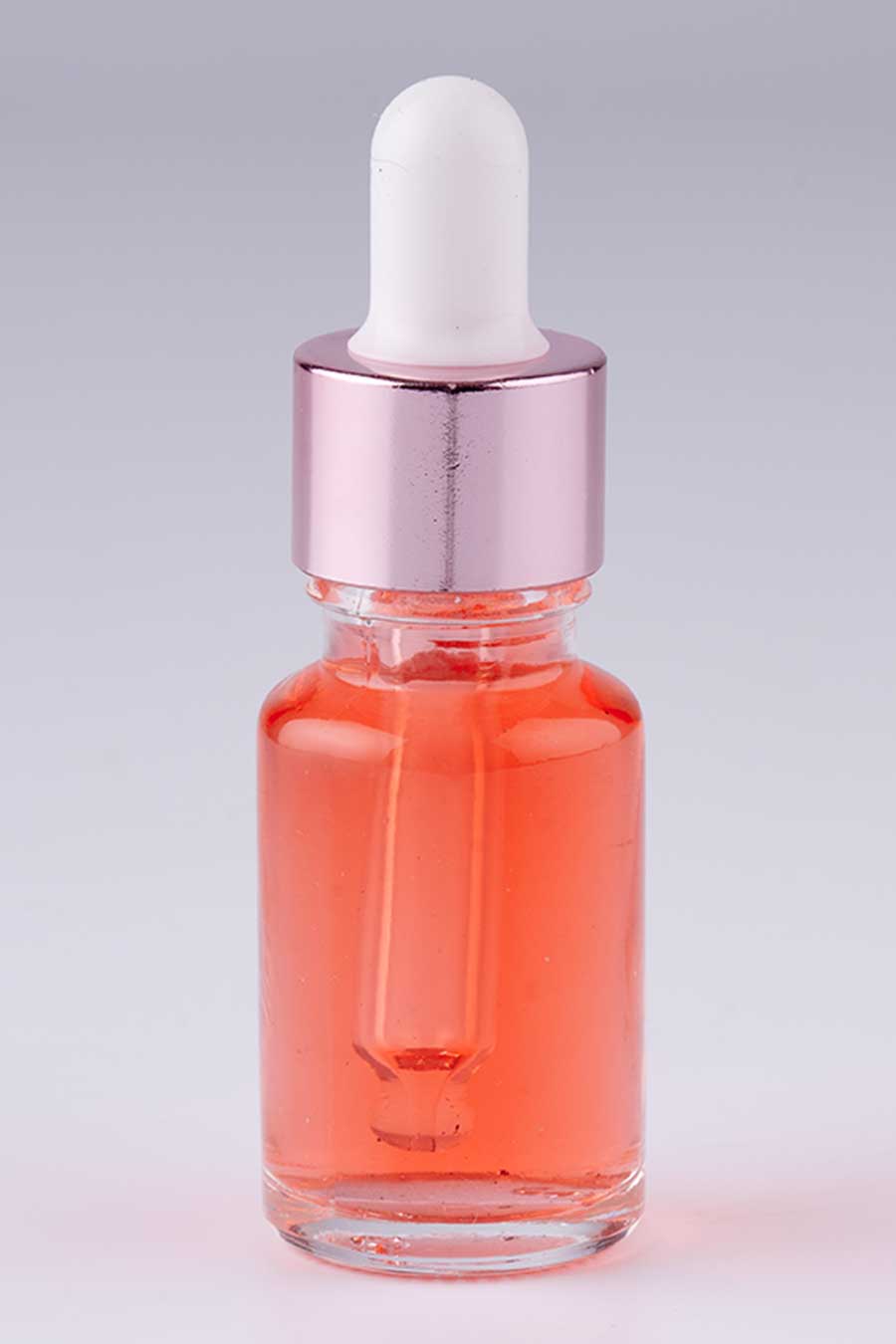 15 ml transparent glass bottle with 18mm dropper
